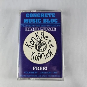 Concrete Music Bloc Volume IV (1995) New Sealed Cassette Heavy Metal Rock CC - Foto 1 di 7