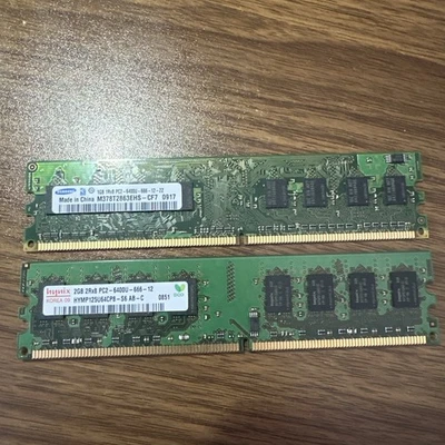 Samsung M378T2863EHS-CF7 1GB DDR2 Desktop RAM Memory - Image 1 of 2