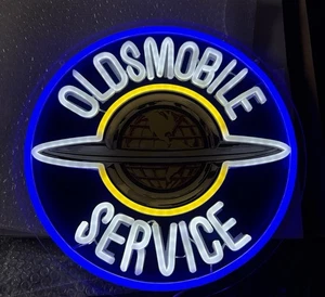 Oldsmobile Service Neon/LED Schild - Great 4 Home/SHOP/GARAGE. See My Other Signs - Bild 1 von 1
