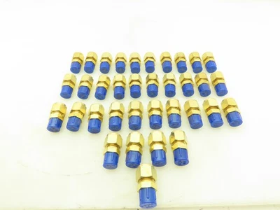 Parker 68C-8-6 Brass Compression Male Connector 1/2" Tube x 3/8" NPT  Lot of 35 - Image 1 of 4