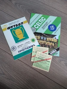 Celtic v Dynamo Kiev European Cup 2nd Round Football Programme 22 Oct 1986 - Picture 1 of 6
