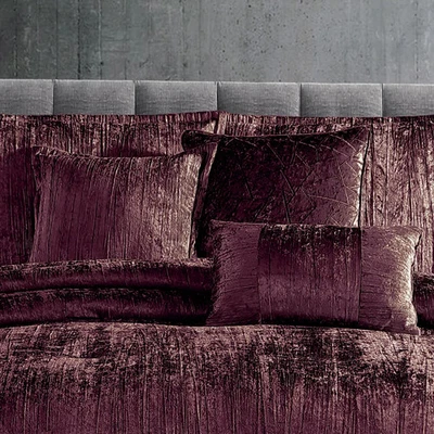 Edredón Riverbrook Home Turín Terciopelo Arrugado Colección Carbón Completo - Queen Foto 1 de 4