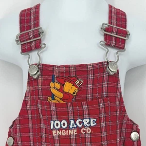 Winnie the Pooh 100 Acre Engine Co Mono Rojo a Cuadros 12 Meses Pantalones Cortos Conjunto - Imagen 1 de 4
