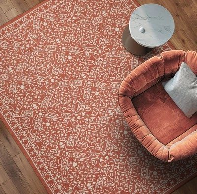 Alfombra oriental de transición de lana enganchada a mano LoomBloom de varios tamaños marfil Foto 1 de 4