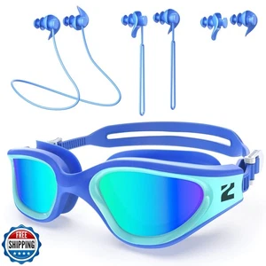 ZIONOR G1 Lite Polarisierte Schwimmbrille mit 3 Paar Ohrstöpsel, Anti-Beschlag UV - Bild 1 von 5