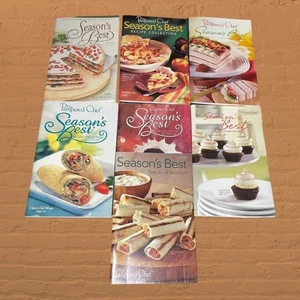 Pampered Chef Seasons Best Cook Books Lot of 7 Antipasti Dessert Wraps Recipes - Picture 1 of 12