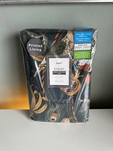 A Lovely Pair Of Dunelm Havisham Bottle Green Large Eyelet Fully Lined Curtains - Picture 1 of 4