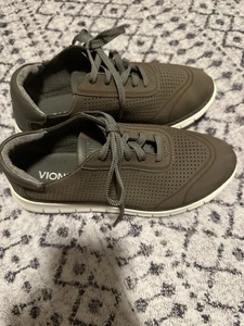 Vionic 355 Riley Damenschuhe hellbraun/taupe perforierte Walking-Sneaker 8 - Bild 1 von 8