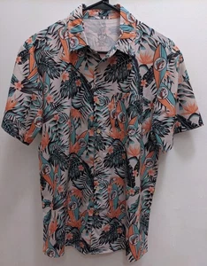 Buc-ees Bucees Hawaiihemd Erwachsene Größe Small Surf Strand Kreuzfahrt Tropical - Bild 1 von 4
