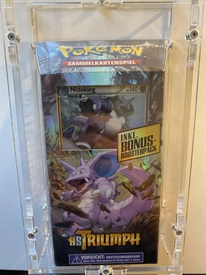 Pokémon HS Triumph Königliche Garde Themendeck Nidoking SEALED Inkl. Acrycase - Bild 1 von 4