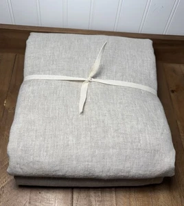 West Elm European Flax Linen Curtain ~ 48” x 84” ~ Flax ~ Blackout ~ Read - Picture 1 of 6