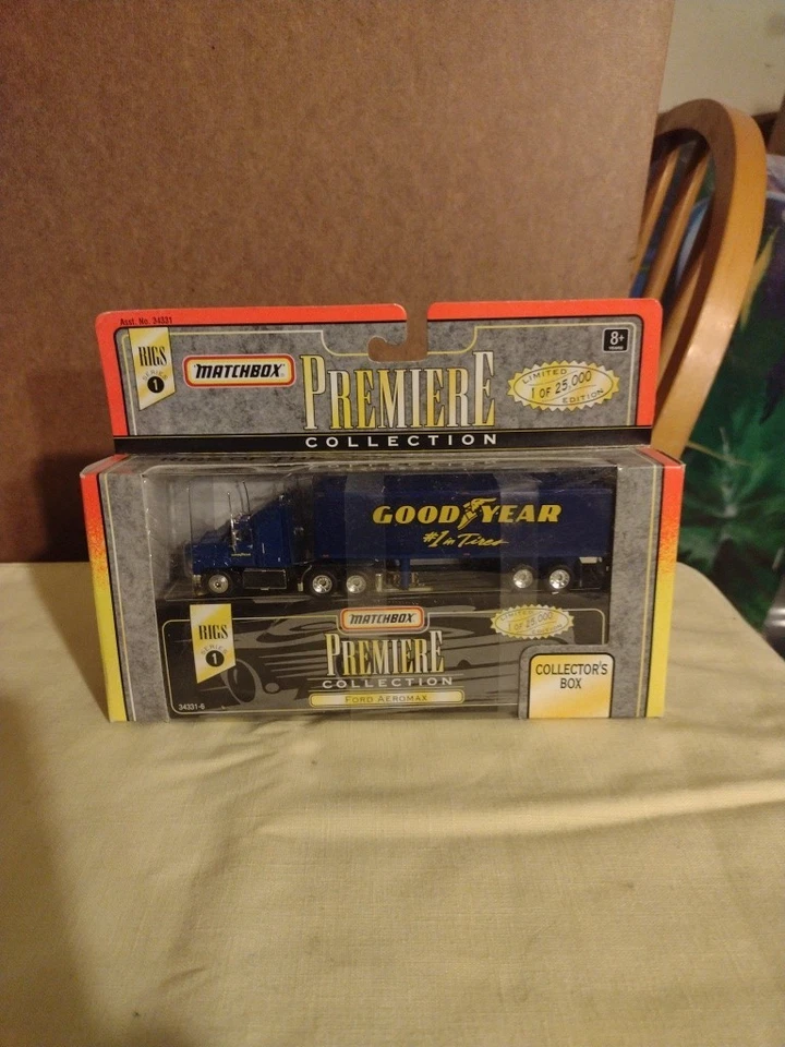 1996 Matchbox Premiere Collection Series 1 GOODYEAR Truck and Trailer - New! - Image 1 of 2