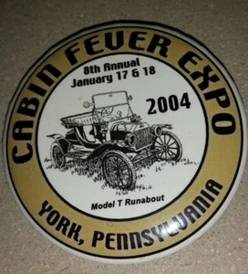 Pinback Cabin Fever Expo York Pa 2004 8º Anual - Imagen 1 de 2