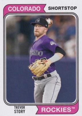 2020 TOPPS ARCHIVES TREVOR STORY COLORADO ROCKIES BASEBALL - B2388-3 - Image 1 of 2