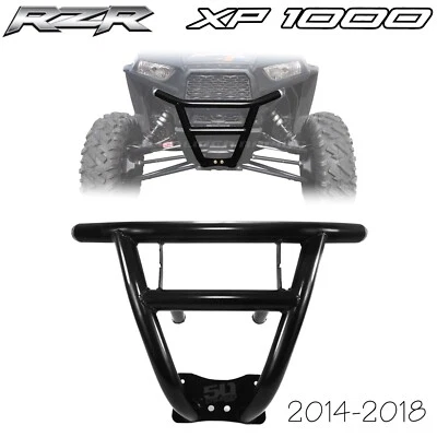 Protector de parachoques delantero RZR XP 1000 Turbo 2014-18 Pro Race hecho en EE. UU. recubrimiento en polvo negro Foto 1 de 4