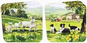 Collie & Sheep Countryside 4er Set Untersetzer 94735/94736 - Bild 1 von 1