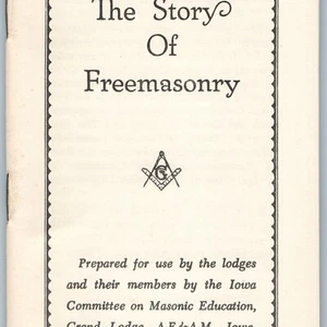 Libro de la historia de la masonería de Iowa de Cedar Rapids de la década de 1950 biblioteca masónica educación 7M - Imagen 1 de 3