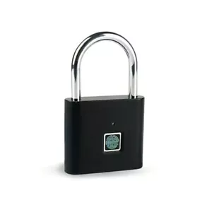 Smart Fingerprint Door Lock Security Keyless Padlock USB Rechargeable Waterproof - Picture 1 of 10