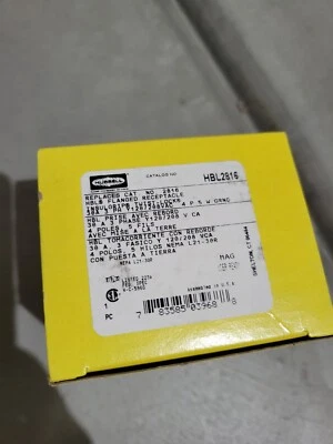 Hubbell Hbl2816 30A Flanged Twist-Lock Receptacle 4P 5W 120/208Vac - Image 1 of 2