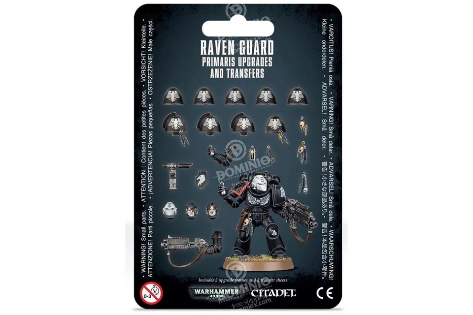 Games Workshop Warhammer 40K: Space Marines - Raven Guard Primaris Upgrades and Transfers (55-13)