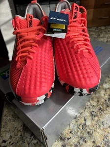 NEW Yonex Fusion Rev 4 - Mens US 13 tennis shoes Red/White - Picture 1 of 2