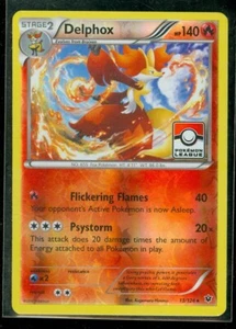 Pokemon Delphox 13/124 - Fates Collide - Rev Holo League Promo - Mint - Bild 1 von 1