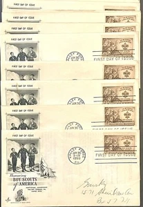 Boy Scouts Of America FDC First Day Cover 1950 Valley Forge National Jamboree - Picture 1 of 3