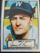 James Runnels 1983 Topps 1952 Reprint Series Washington Senators #2 