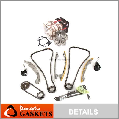 Kit de cadena de distribución bomba de agua compatible con 09-13 Infiniti QX70 FX50 5,0 L Foto 1 de 4