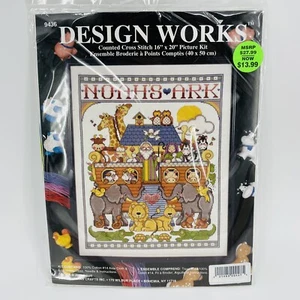 Design Works Counted Cross Stitch NOAH’S ARK 16” x 20” New #9436 Joan Elliot - Picture 1 of 4