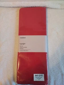 Crate & Barrel Tischläufer 14 x 90" Bonita rot Fransen 100% Baumwolle 36x229cm NEU - Bild 1 von 8