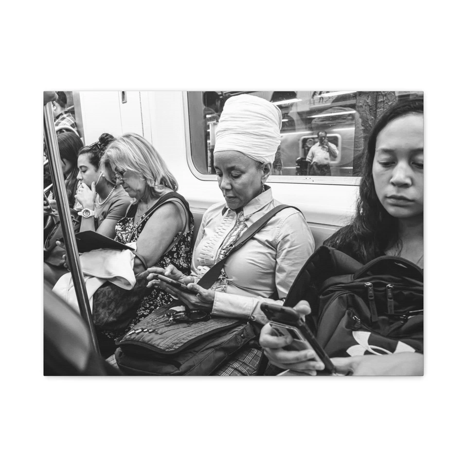 Impresión de fotografía callejera del metro de Nueva York - arte urbano en blanco y negro 30x20 Foto 1 de 1