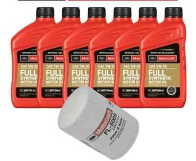 Kit de cambio de aceite sintético Motorcraft para 11+ Ford Expedition/F-150 3,5 L EcoBoost Foto 1 de 4