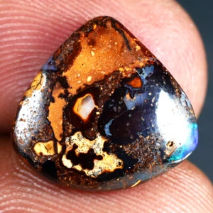 4.27 ct  Fancy Cabochon (13 x 13 mm) Multi Color Australian Koroit Boulder Opal - Picture 1 of 1