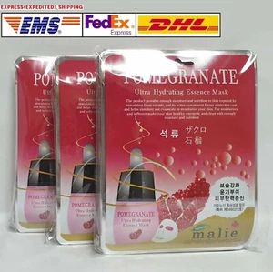 30ea Malie POMEGRANATE Face Mask Packs Sheet 25g Firming Elasticity EXPRESS SHIP - Picture 1 of 8