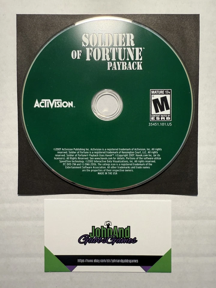 Soldier of Fortune: Payback (PC, 2007) Foto 1 de 1
