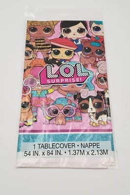 LOL SURPRISE - 1 Tablecloth Cover 54" x 84" Plastic Kids Birthday Party Supplies - Image 1 of 4