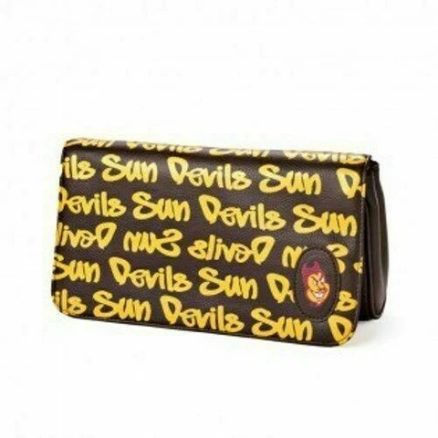 NEW! ARIZONA STATE SUN DEVILS GRAFFITI CLUTCH PURSE LICENSED Cover