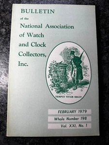 February 1979 NAWCC Bulletin Vintage Watch Catalog Vol. XXl, No. 1 - Picture 1 of 2