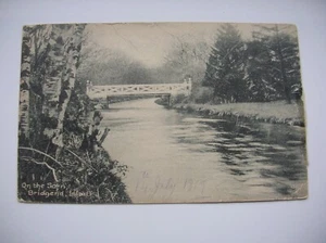 Islay Postcard - Bridgend, River Sorn and Bridge. 1919 - Archd. Cameron, Bowmore - Picture 1 of 2