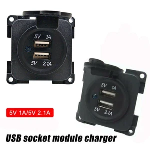 DC 12V CBE C-Line Dual Double USB Socket Charger For Campervan Caravan Motorhome - Picture 1 of 10