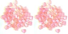 Valentine's Acrylic 50 Heart Shape Gems Vase Filler Table Scatter ~Pink Set of 2
