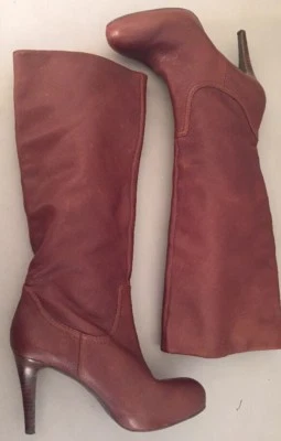 Mujer 6 Enzo Angiolini Botas Cuero Marrón Foto 1 de 4