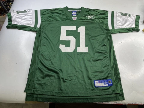 Reebok Jonathan Vilma #51 New York Jets Football Jersey mens XL Cover