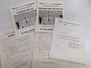 Vintage Pierce Governor Illustrated Parts And Price List Manual Order Forms - Picture 1 of 7