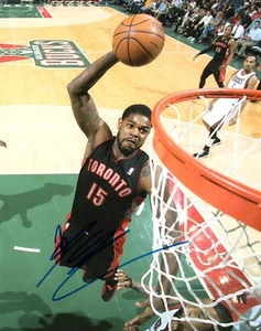 Toronto Raptors Amir Johnson Signed 8x10 Photo COA - Picture 1 of 1