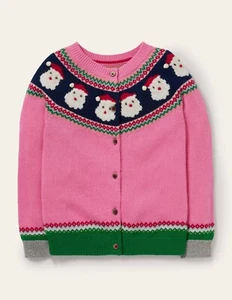 Mini Boden Navidad Cárdigan Suéter Papá Noel Nuevo con Etiquetas Nuevo 3-4 - Imagen 1 de 15