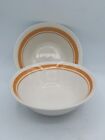 VTG OVEN TO TABLE 2  7 in. Bowls Ironstone Gold Stripe Restaurant Ware