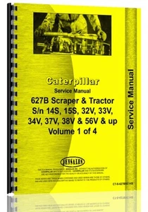 Caterpillar 627B Traktor Schaber Serviceanleitung (CT-S-627BSC14S) - Bild 1 von 1