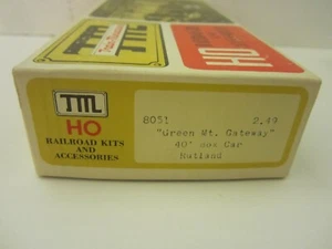 Train Miniature Products: "Green Mt. Gateway"  40' Boxcar Rutland: # 8051 - Foto 1 di 5